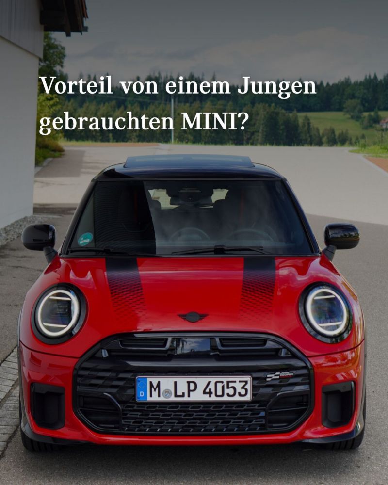 Vorteile von einem jungen gebrauchten MINI? Ein roter MINI von vorne. Vorteile von einem jungen gebrauchten MINI? Ein roter MINI von vorne.