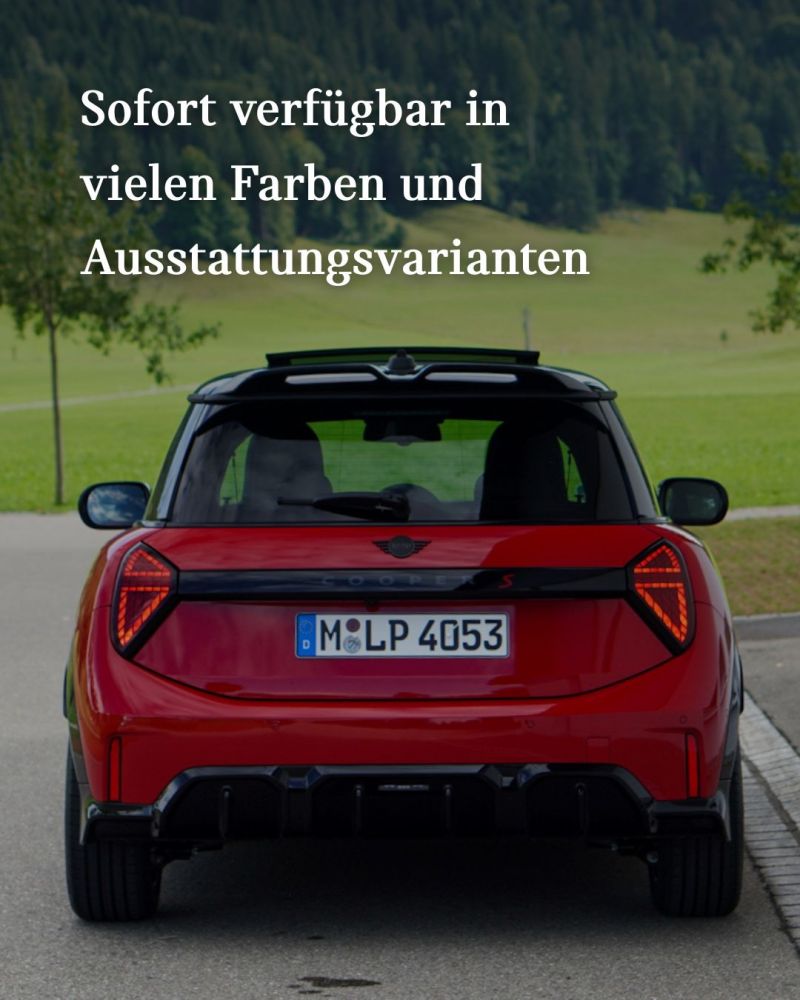 Sofort verfügbar in vielen Farben und Ausstattungen. Ein roter MINI von hinten. Sofort verfügbar in vielen Farben und Ausstattungen. Ein roter MINI von hinten.