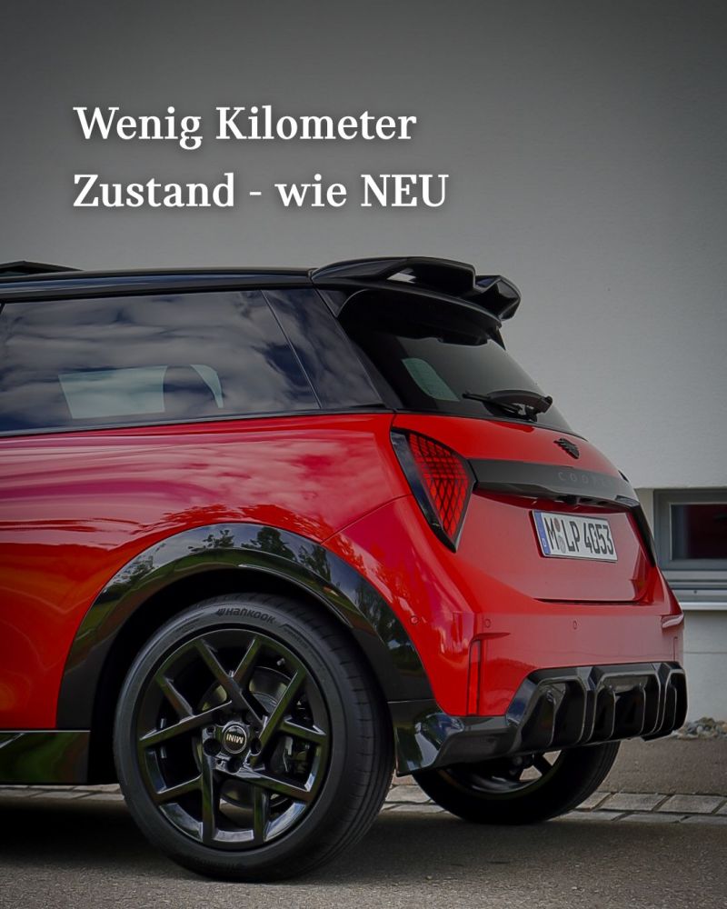Wenig KM, Zustand wie neu. Ein roter MINI von der Seite und hinten. Wenig KM, Zustand wie neu. Ein roter MINI von der Seite und hinten.