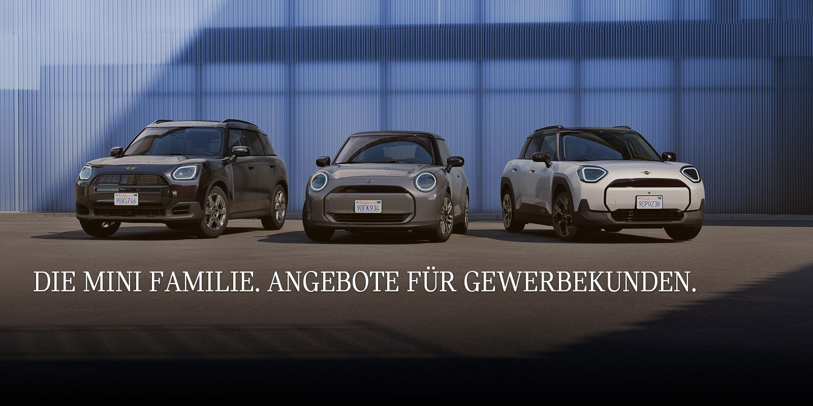 Die neue MINI Familie. Angebote für Gewerbekunden.
